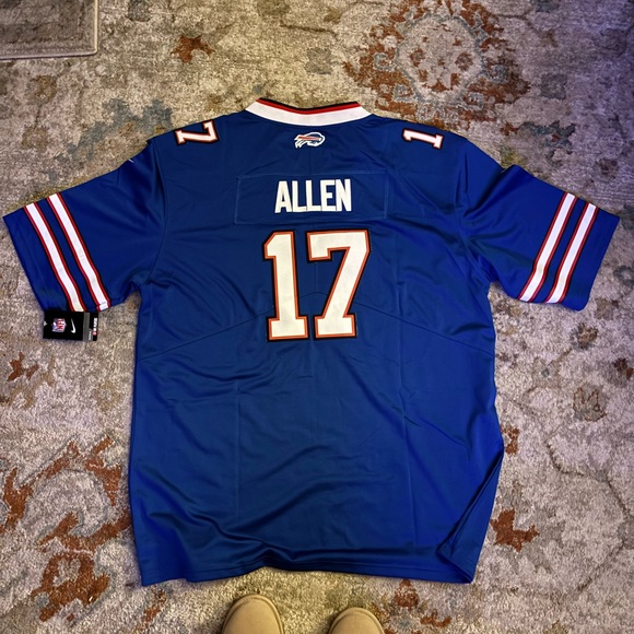 NFL Buffalo Bills Josh Allen Blue On Field Jersey - Picture 2 of 4